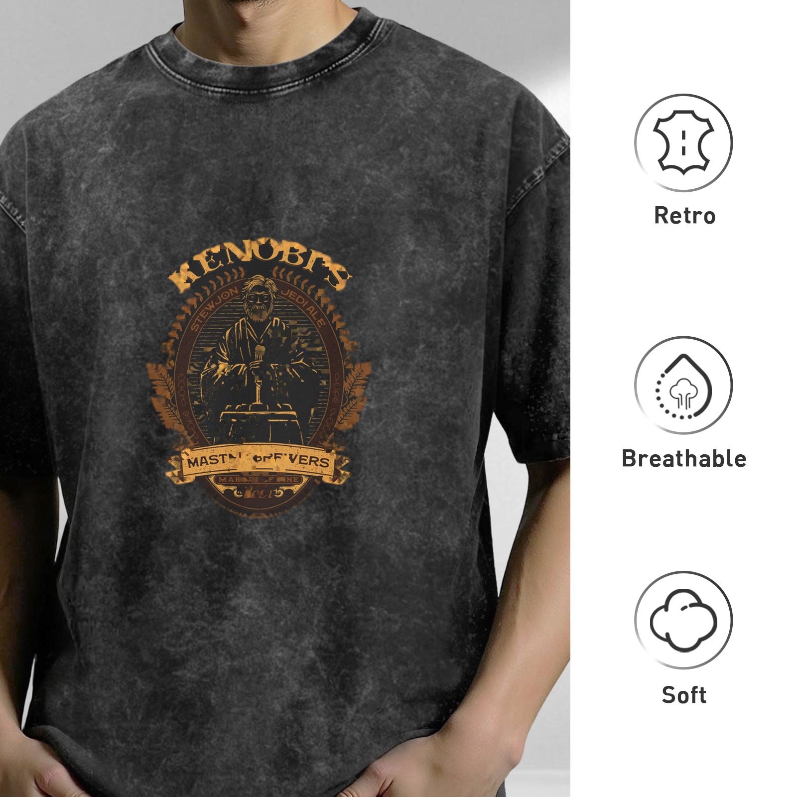 Kenobi's Master of Vers Vintage Graphic T-Shirt