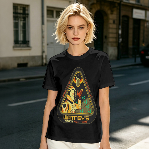 Watney's Space Potatoes Astronaut Graphic T-Shirt