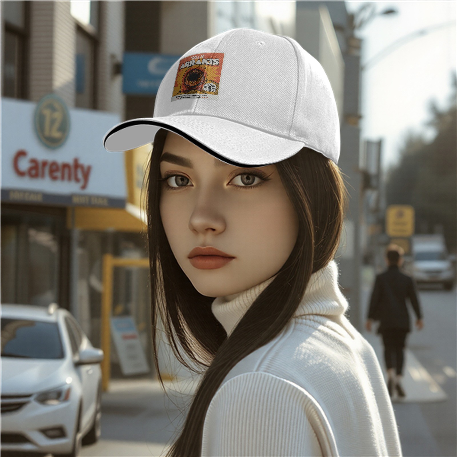 Visit Arrakis Sandworm Graphic Baseball Cap