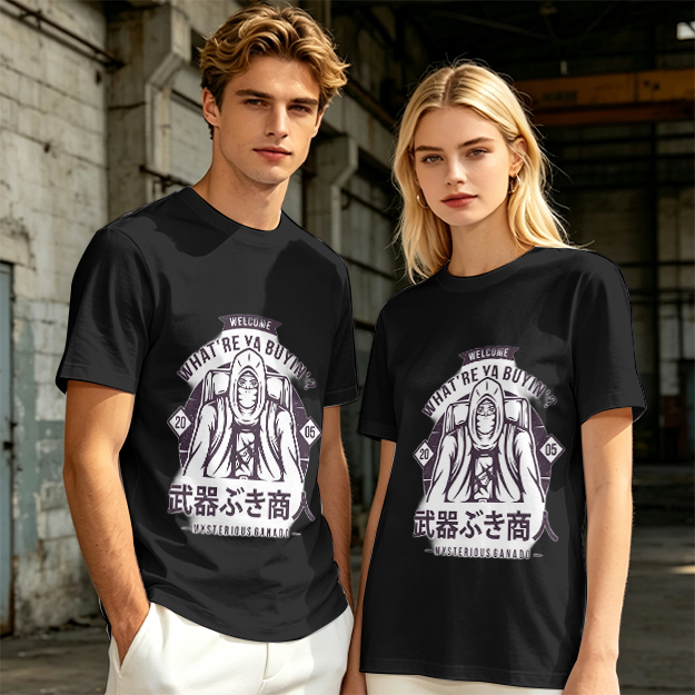 Mysterious Merchant Graphic Olive T-Shirt