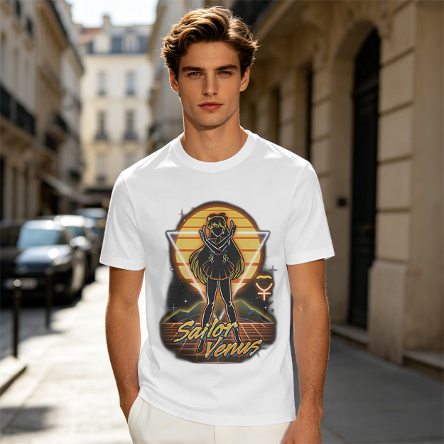 Sailor Venus Retro Synthwave Graphic T-Shirt