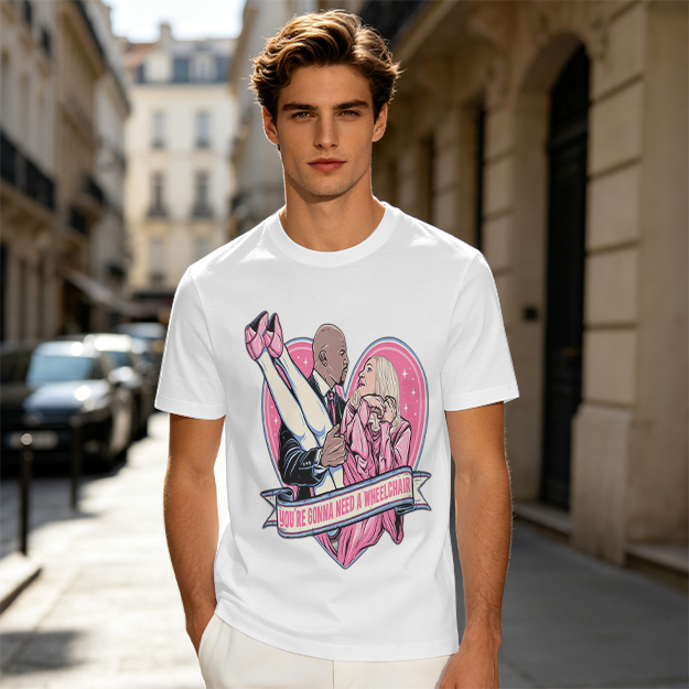 Olive Graphic T-Shirt With Funny Heart Print And Text