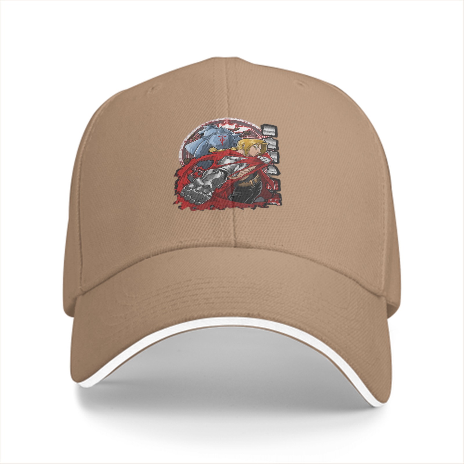 Fullmetal Alchemist Brothers Graphic Black Baseball Cap