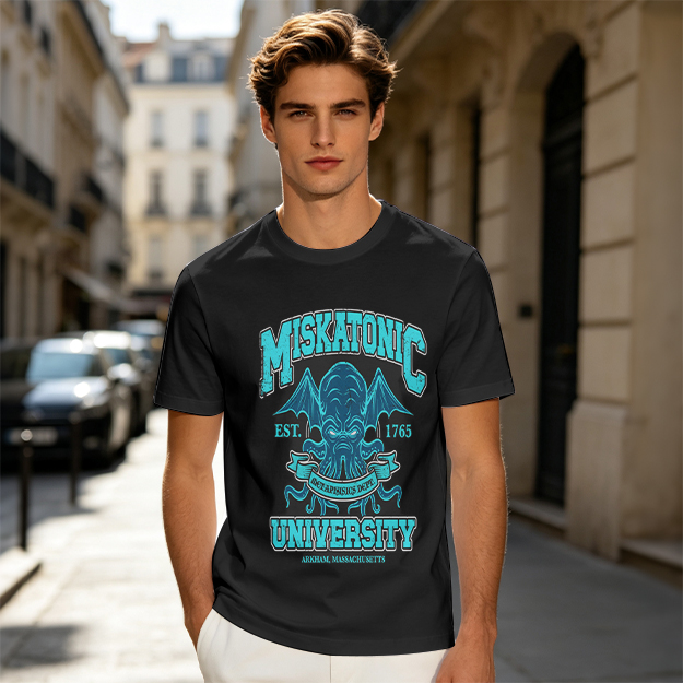 Miskatonic University Cthulhu Graphic Olive T-Shirt