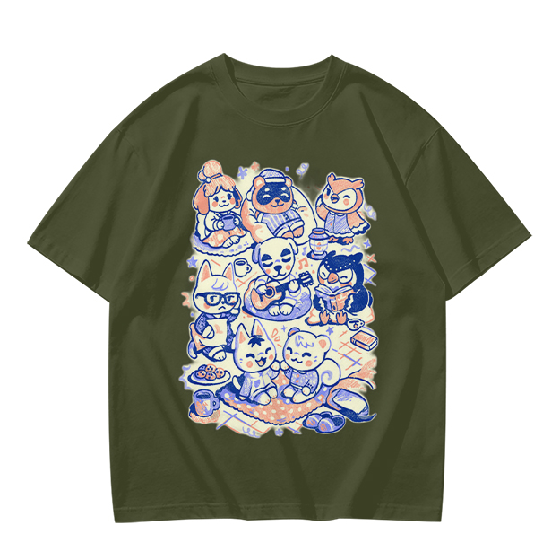 Animal Crossing Character Group Graphic Tee