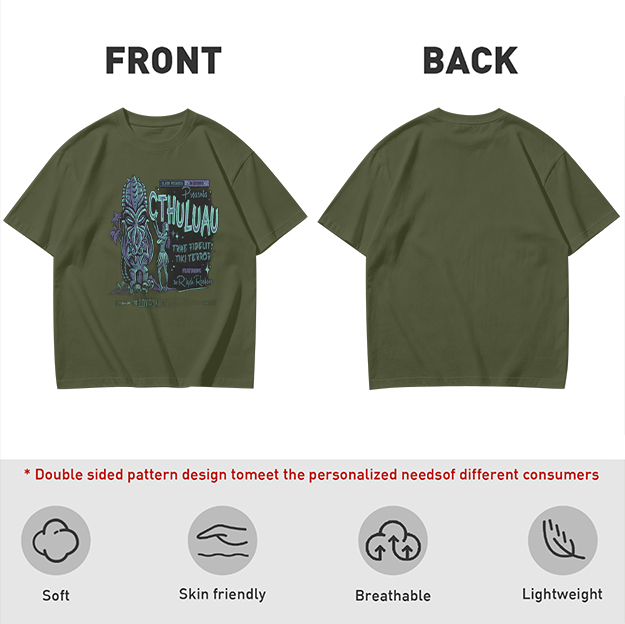 Cthuluau Tiki Terror Graphic T-Shirt Design