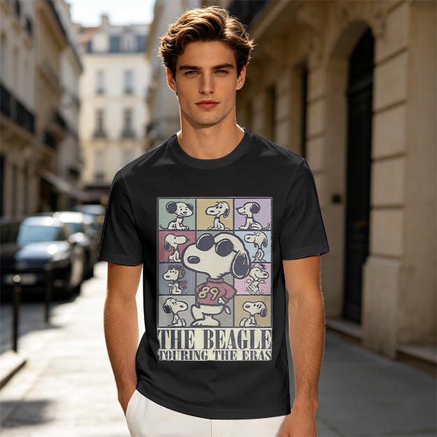 Snoopy The Beagle Touring The Eras Graphic T-Shirt