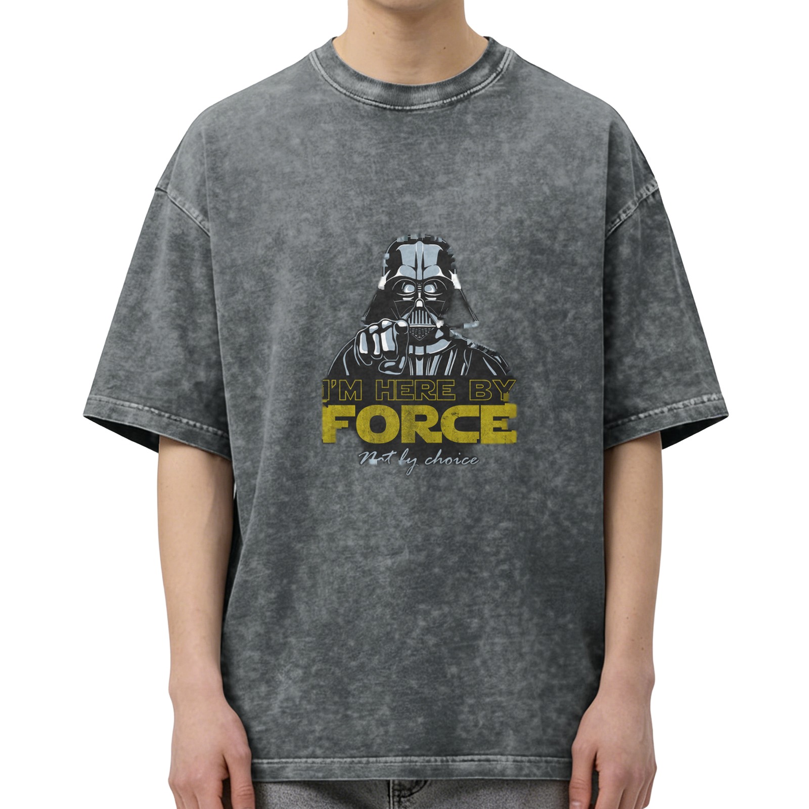 Oversized Star Wars Darth Vader 'I'm Here By Force' T-Shirt
