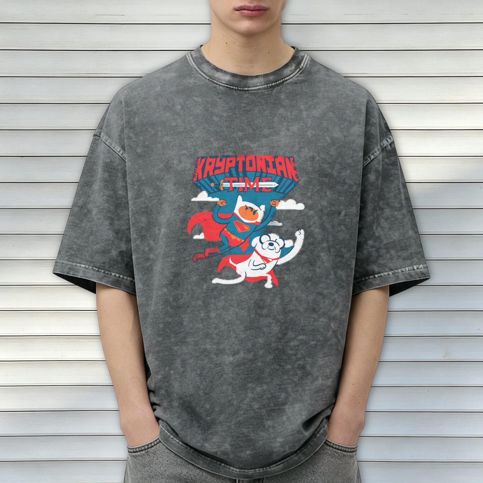 Kryptonian Time Superhero Adventure Graphic T-Shirt