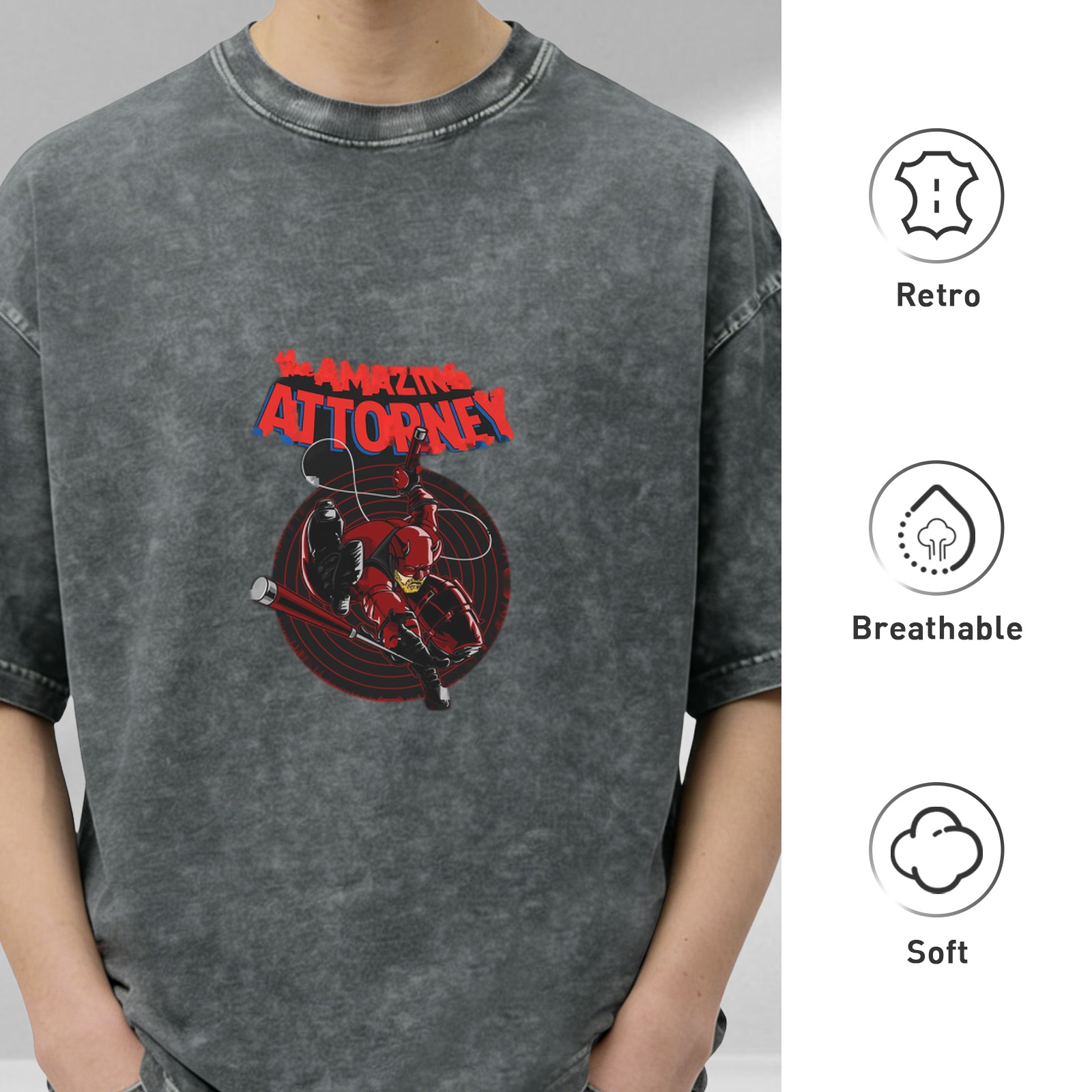 The Amazing Attorney Daredevil Graphic Vintage T-Shirt