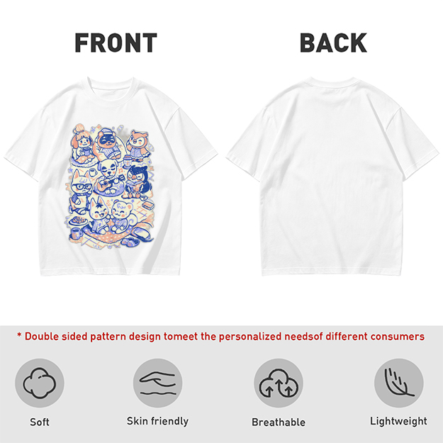 Animal Crossing Character Group Graphic Tee