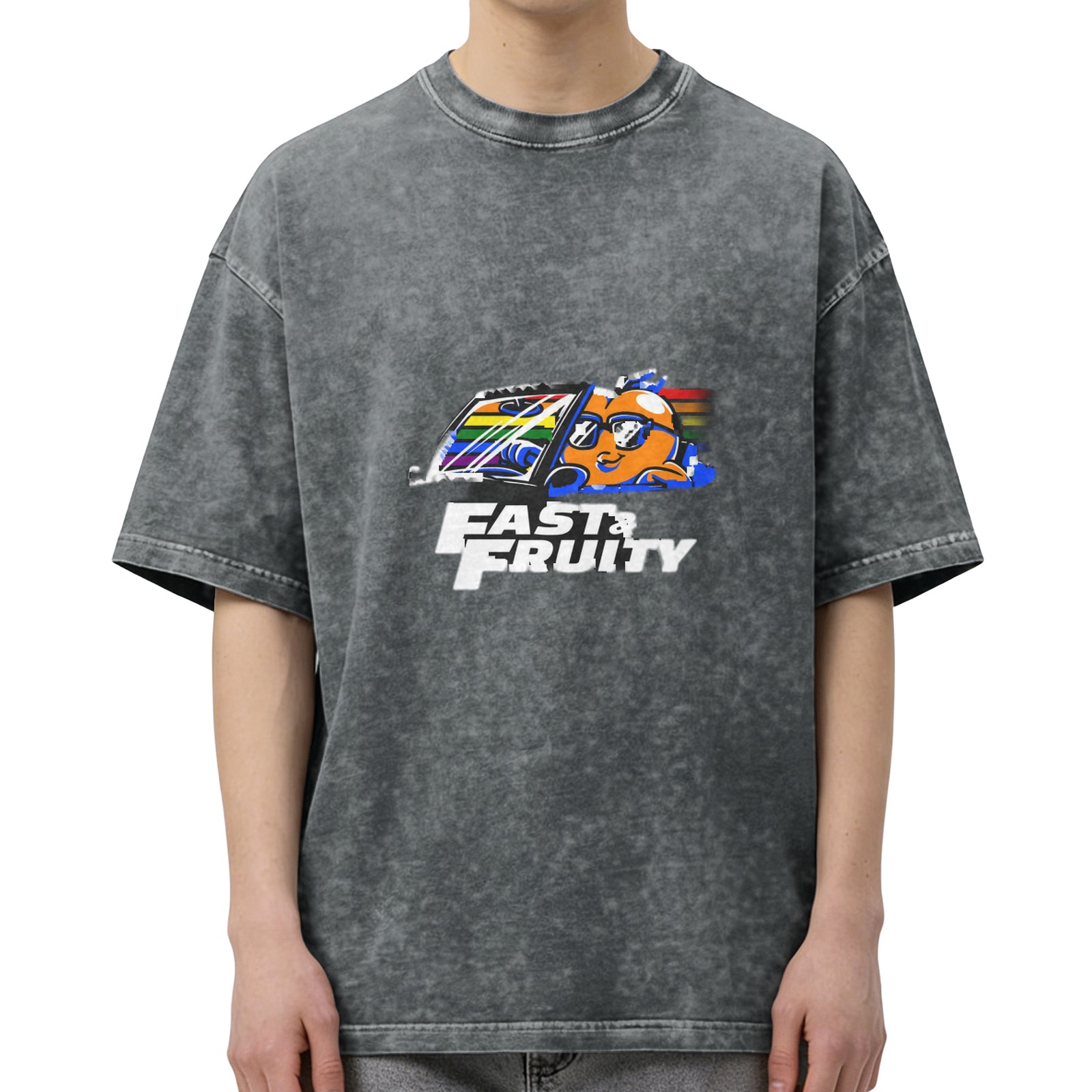 Fast and Fruity Graphic Acid Wash T-Shirt