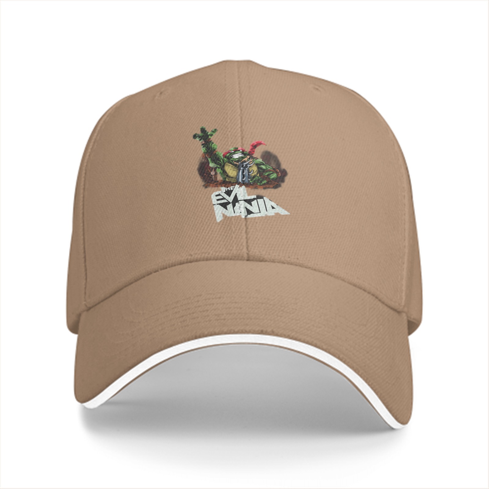 Black baseball cap with Evil Ninja turtle graphic print