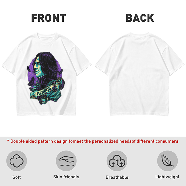 Olive T-Shirt With Severus Snape 'Always' Fantasy Art Print