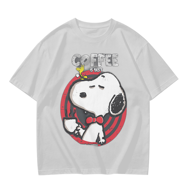 Olive Green Snoopy Coffee Is Best Graphic T-Shirt