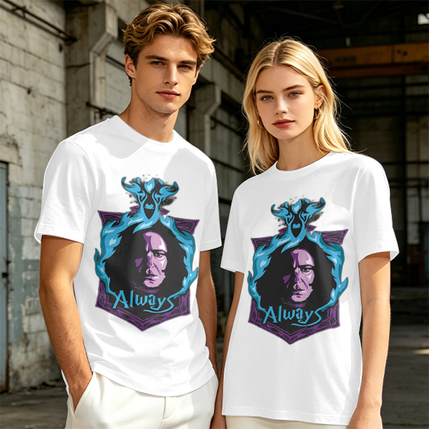 Olive T-Shirt With Severus Snape 'Always' Graphic Print