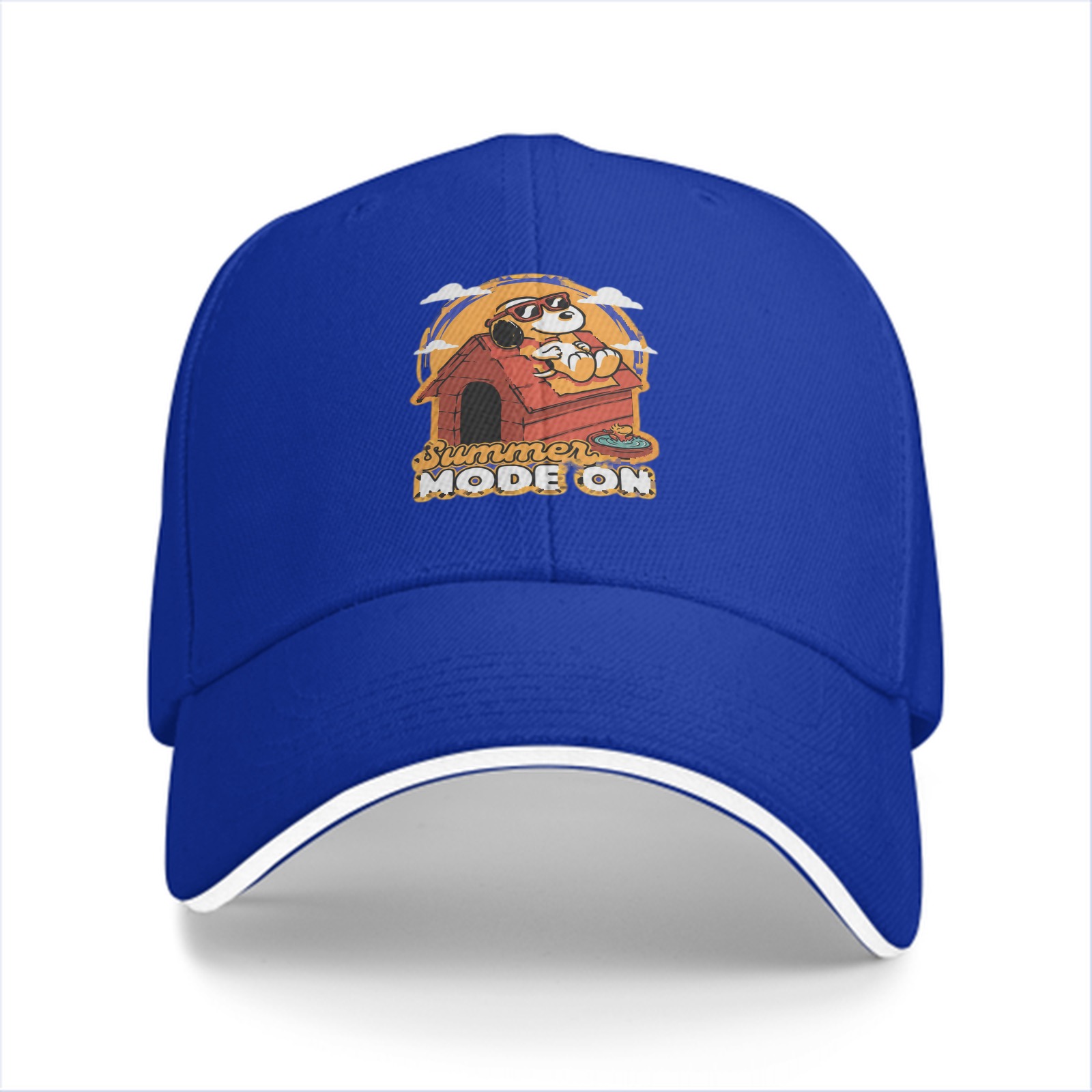 Black baseball cap with Snoopy Summer Mode On graphic