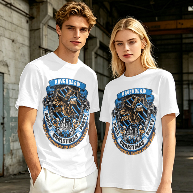 Ravenclaw House Christmas Party T-Shirt with Butterbeer Theme