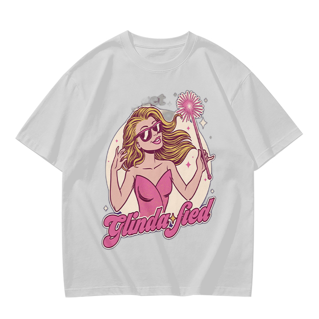 Olive Green T-Shirt with Glinda-fied Fairy Graphic Print