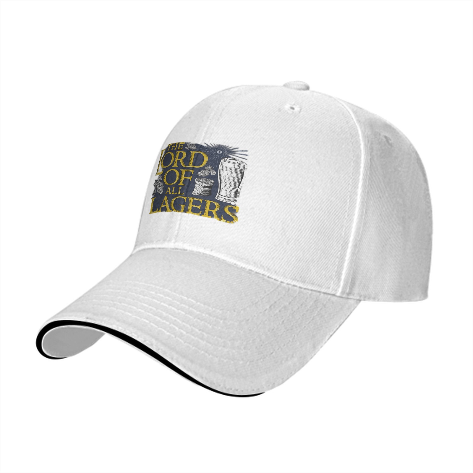 Lord Of All Lagers Black Baseball Cap