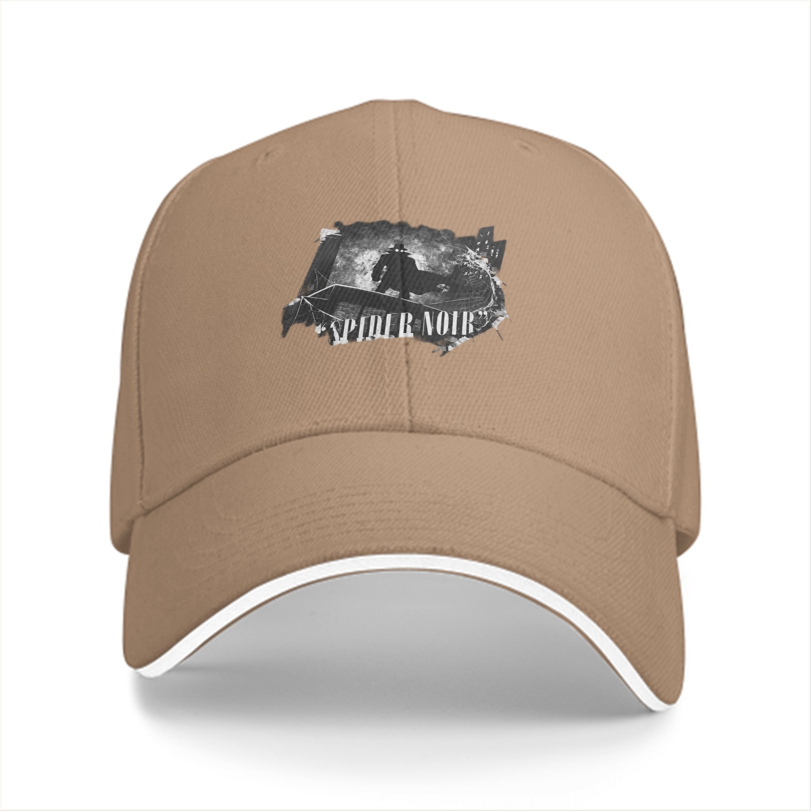 Black baseball cap with Spider Noir graphic print