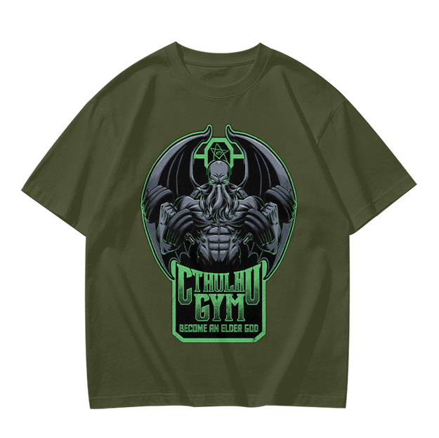 Cthulhu Gym Become An Elder God Graphic T-Shirt