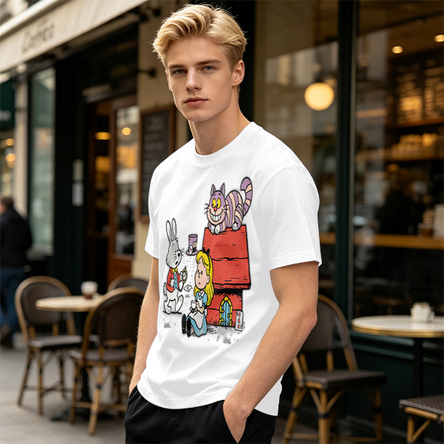 Alice in Wonderland Characters Graphic Tee for Fans