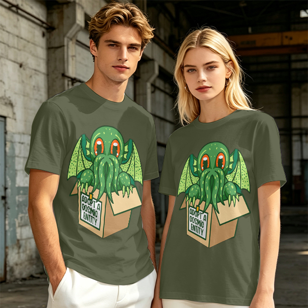 Adopt A Cosmic Entity Cute Cthulhu Graphic T-Shirt
