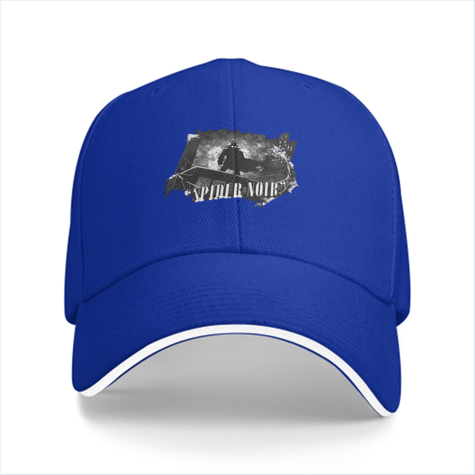 Black baseball cap with Spider Noir graphic print