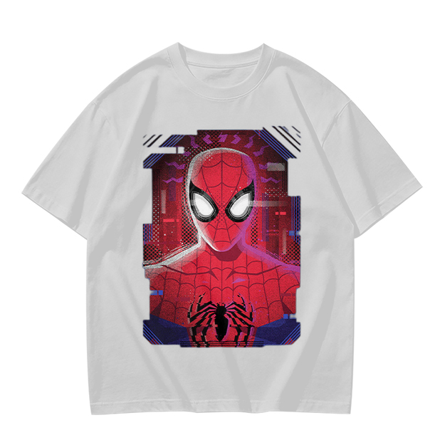 Olive Green Spider-Man Graphic Short Sleeve T-Shirt