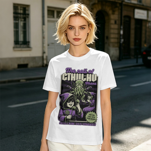 The Call of Cthulhu Phone Funny Graphic T-Shirt