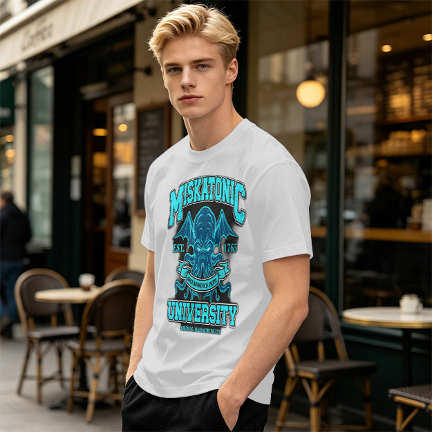 Miskatonic University Cthulhu Graphic Olive T-Shirt