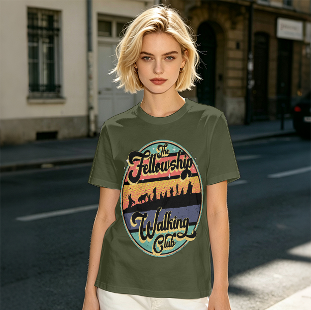 The Fellowship Walking Club Retro Graphic T-Shirt