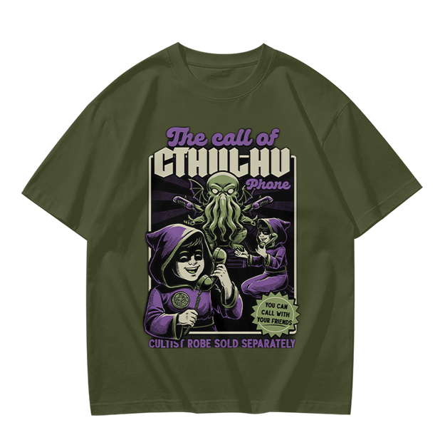 The Call of Cthulhu Phone Funny Graphic T-Shirt