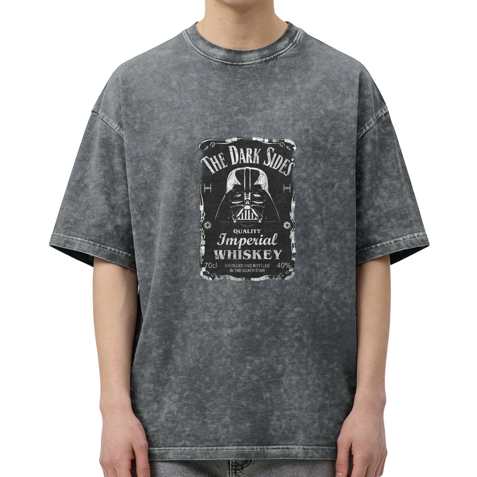 Star Wars The Dark Side's Imperial Whiskey Vintage Acid Wash T-Shirt