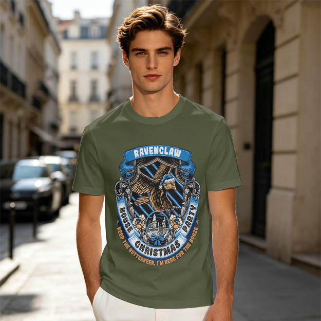 Ravenclaw House Christmas Party T-Shirt with Butterbeer Theme