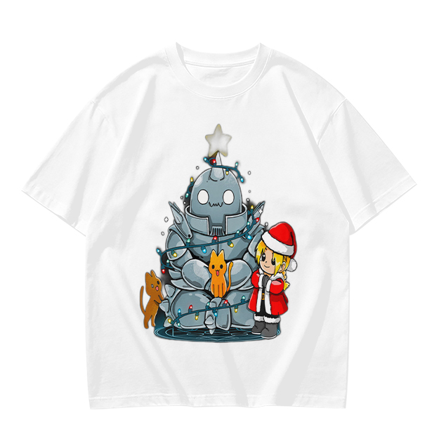Fullmetal Alchemist Christmas Anime Graphic T-Shirt