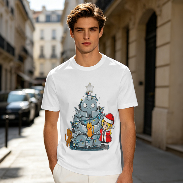 Fullmetal Alchemist Christmas Anime Graphic T-Shirt
