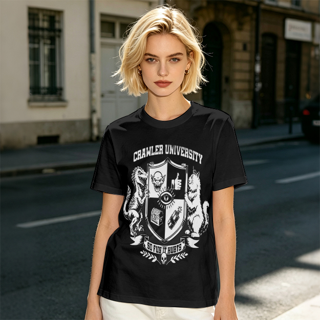 Crawler University Crest Graphic Olive T-Shirt