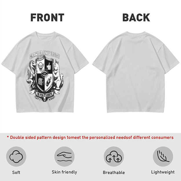 Crawler University Crest Graphic Olive T-Shirt