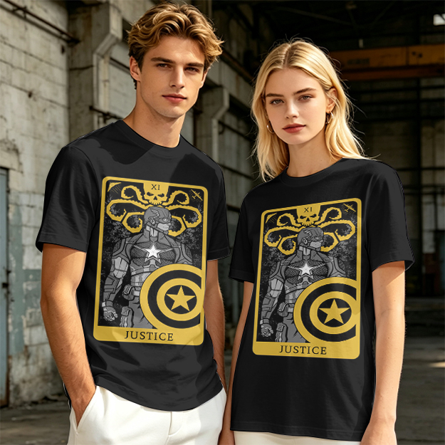 Hydra Captain America Justice Tarot Graphic T-Shirt