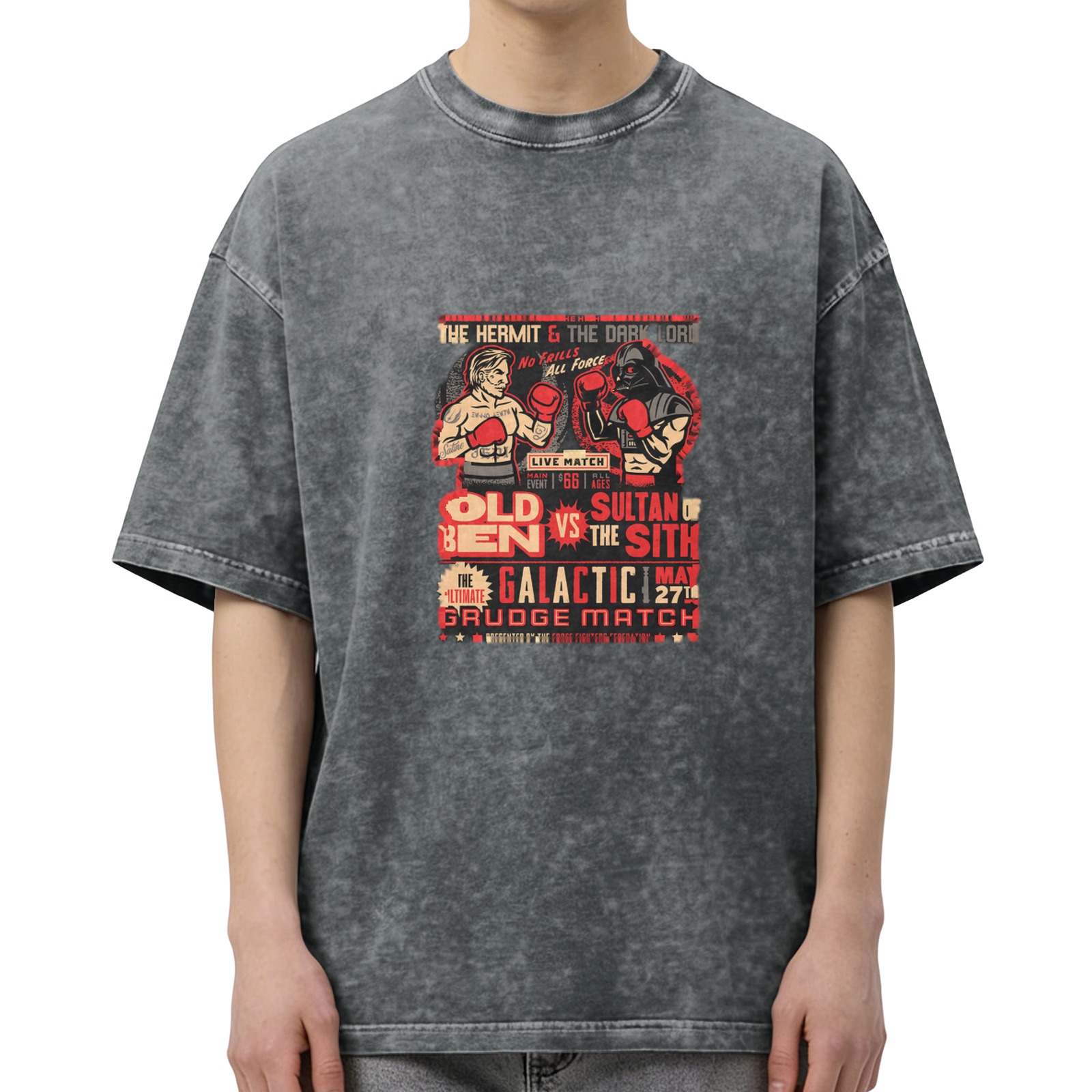 Old Ben vs Sultan of the Sith Galactic Grudge Match Vintage T-Shirt