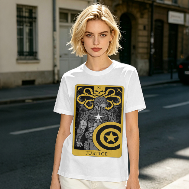 Hydra Captain America Justice Tarot Graphic T-Shirt
