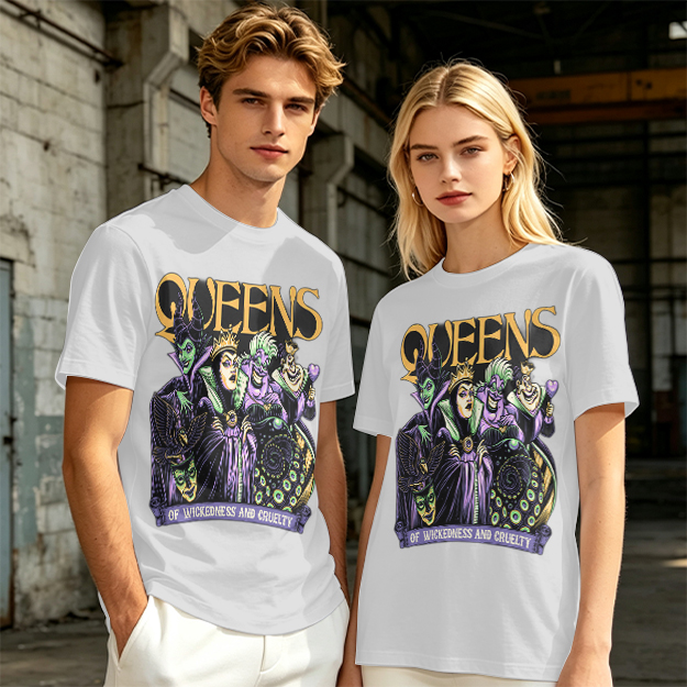 Queens of Wickedness and Cruelty Disney Villains Graphic T-Shirt