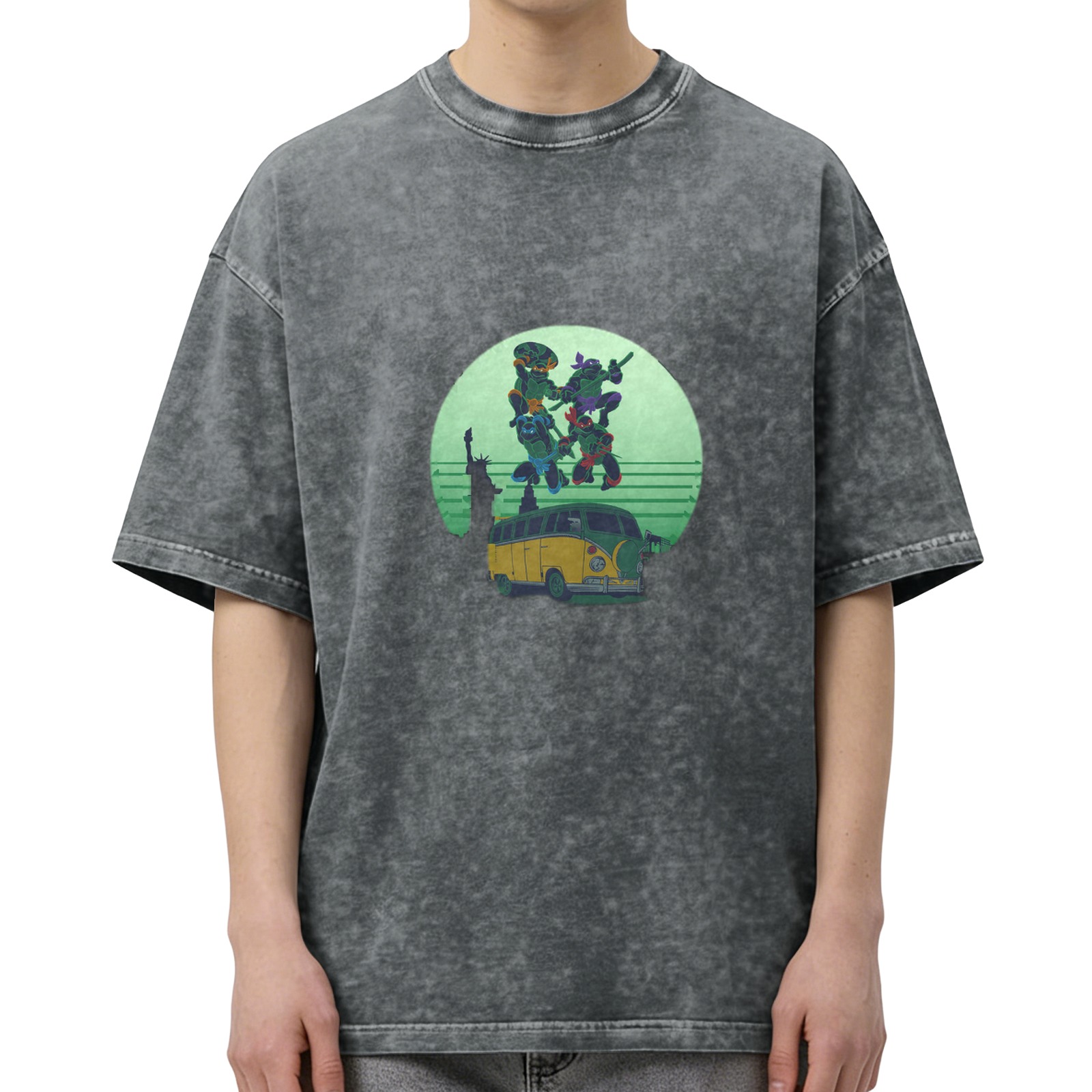 Teenage Mutant Ninja Turtles Graphic Stonewashed T-Shirt