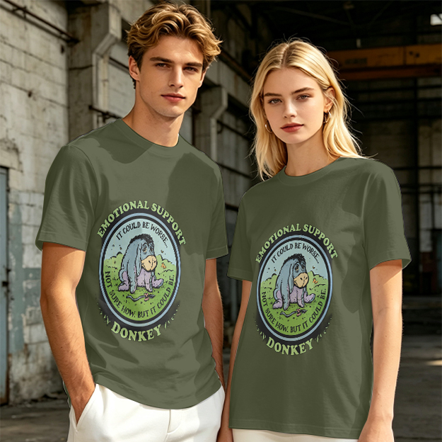Emotional Support Donkey Eeyore Graphic T-Shirt