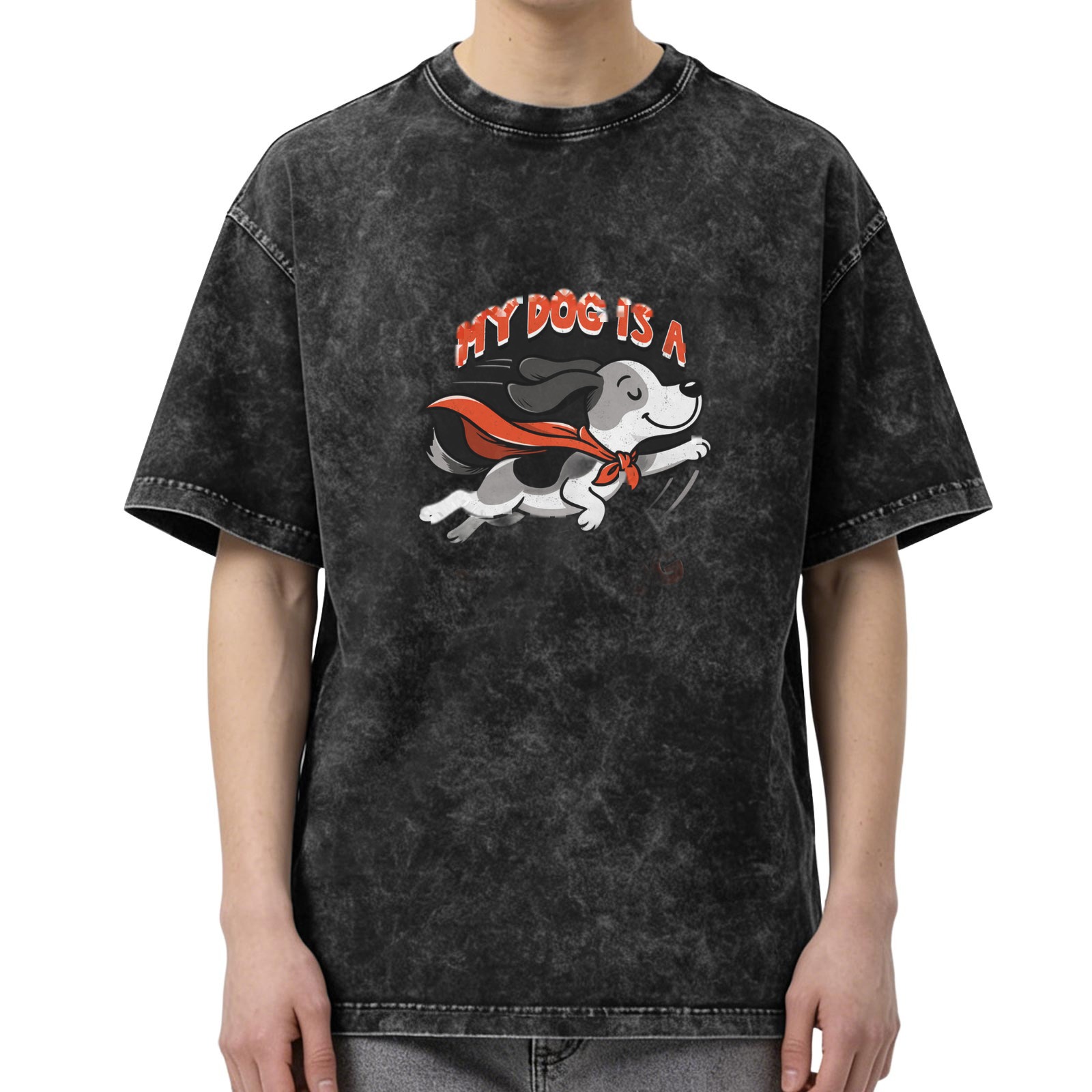 My Dog Is A Superhero Vintage Graphic T-Shirt