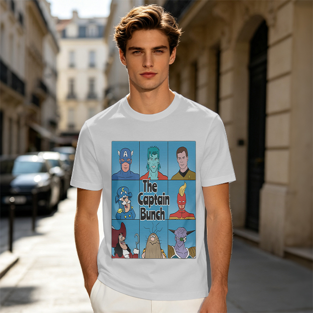 Olive T-Shirt Featuring The Captain Bunch Mashup Artwork