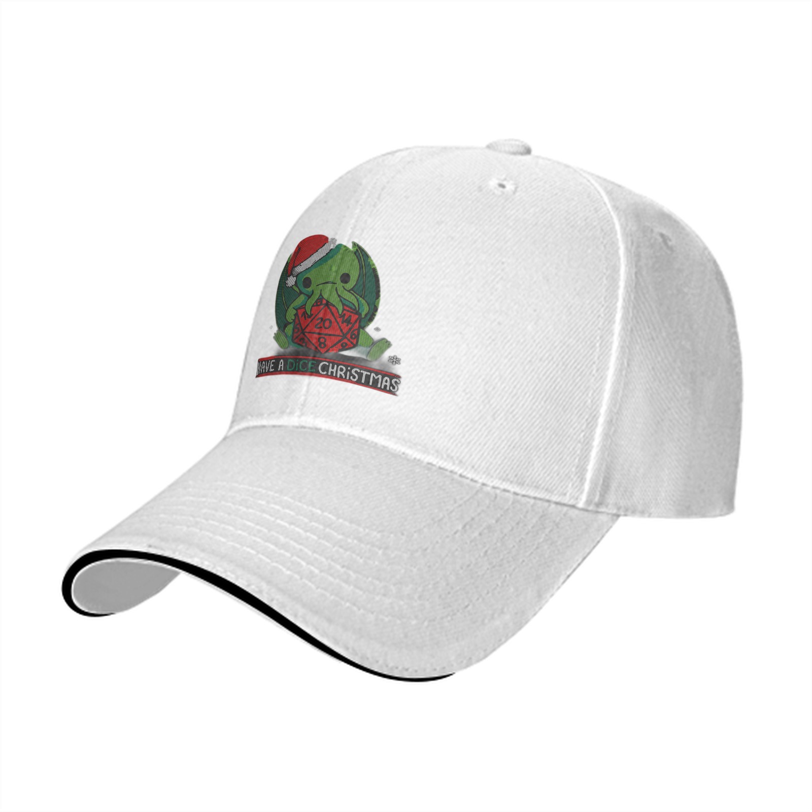 Have A Dice Christmas Cthulhu Baseball Cap