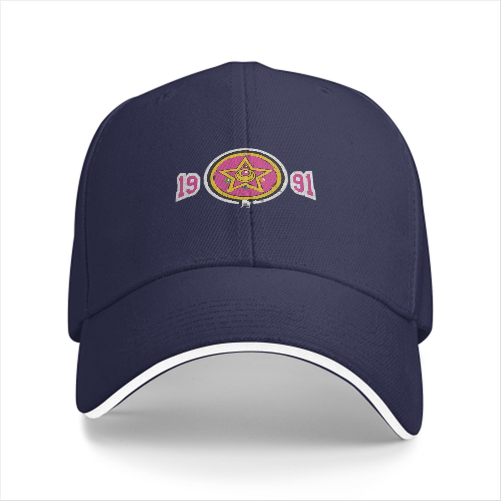 Black baseball cap with 1991 and star emblem graphic